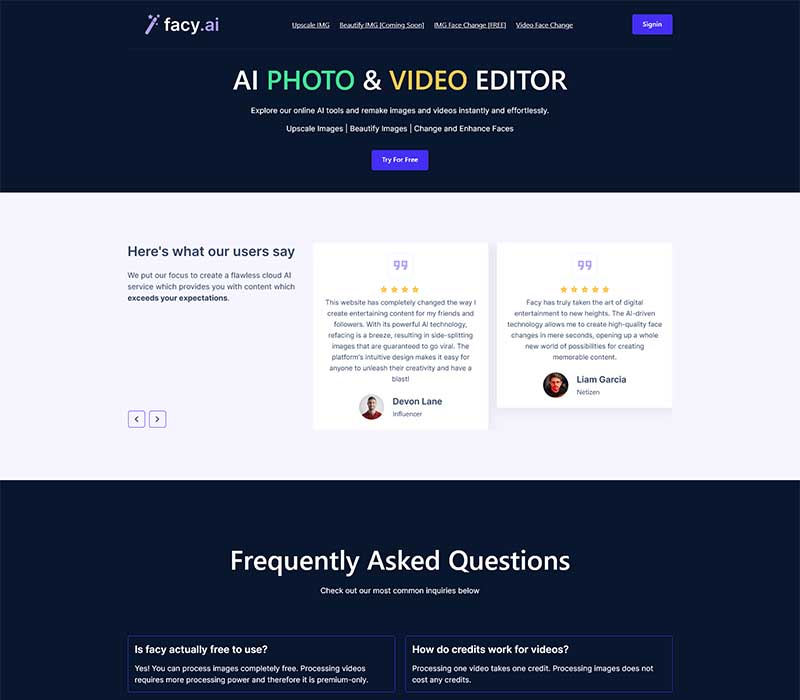 Facy AI Review